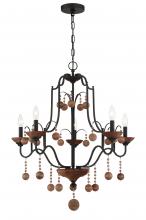  2665-723 - Colonial Charm - 5 Light Chandelier