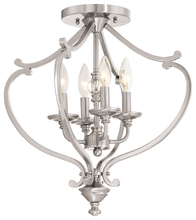  3332-84 - 4 LIGHT SEMI FLUSH AND CHANDELIER