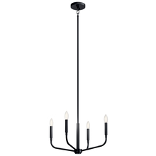  52716BK - Chandelier/Semi Flush Mount 4Lt