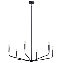  52719BK - Chandelier 6Lt