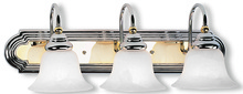  1003-52 - 3 Light Polished Chrome & PB Bath Light