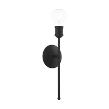  16711-04 - 1 Lt Black Wall Sconce