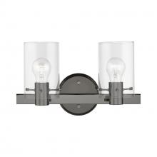  17232-46 - 2 Light Black Chrome Vanity Sconce