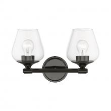  17472-46 - 2 Light Black Chrome Vanity Sconce