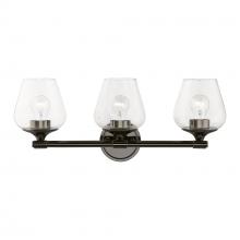  17473-46 - 3 Light Black Chrome Vanity Sconce