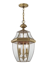  2355-01 - 3 Light AB Outdoor Chain Lantern