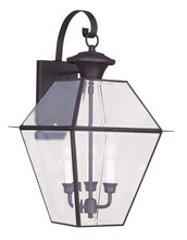  2381-07 - 3 Light Bronze Outdoor Wall Lantern