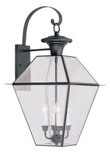  2386-04 - 4 Light Black Outdoor Wall Lantern