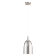  40649-91 - 1 Lt Brushed Nickel Mini Pendant