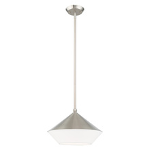  40685-91 - 1 Lt Brushed Nickel Mini Pendant