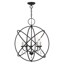  40905-04 - 5 Lt Black Chandelier