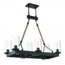  41066-07 - 8 Lt BZ Linear Chandelier