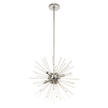  41254-05 - 6 Lt Polished Chrome Pendant Chandelier