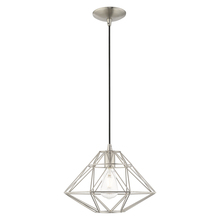  41323-91 - 1 Lt Brushed Nickel Mini Pendant