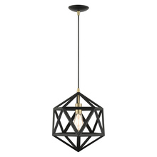  41328-14 - 1 Lt Textured Black Pendant