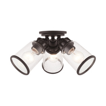 Livex Lighting 45503-07 - 3 Lt Bronze Flush Mount