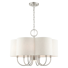  45807-91 - 7 Lt  Brushed Nickel Chandelier