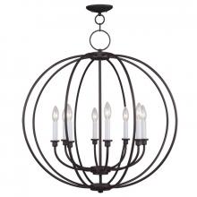  4668-07 - 8 Light Bronze Chandelier