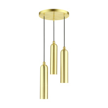  46753-12 - 3 Lt Satin Brass  Pendant