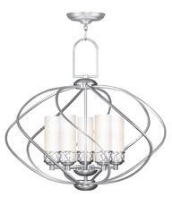  4725-91 - 5 Light Brushed Nickel Chandelier