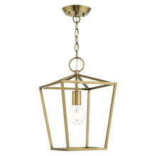  49432-01 - 1 Lt Antique Brass Convertible Lantern