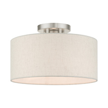  49809-91 - 1 Lt Brushed Nickel Semi Flush