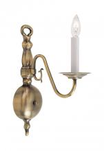  5001-01 - 1 Light Antique Brass Wall Sconce