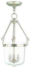  50484-35 - 3 Light Polished Nickel Pendant