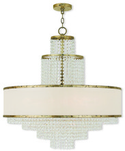 Livex Lighting 50788-28 - 8 Light Winter Gold Chandelier