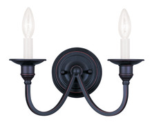  5142-67 - 2 Light Olde Bronze Wall Sconce