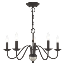  52165-04 - 5 Lt Black Chandelier