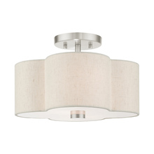  58062-91 - 2 Lt Brushed Nickel Semi Flush