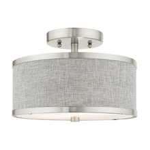  60421-91 - 2 Lt Brushed Nickel Semi Flush