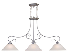  6108-91 - 3 Light Brushed Nickel Island