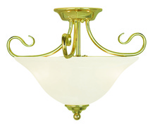  6121-02 - 2 Light Polished Brass Ceiling Mount