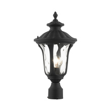  7848-14 - 1 Lt Textured Black Outdoor Post Top Lantern