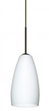  1BC-150907-HAL-BR - Besa Chrissy Pendant Bronze Opal Matte 1x40W Halogen