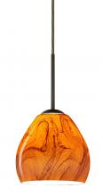  1BT-4122HB-LED-BR - Besa Bolla LED Pendant Habanero Bronze 1x9W LED