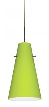  1JC-412435-LED-BR - Besa Cierro Pendant Bronze Chartreuse 1x9W LED