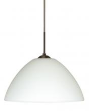  1JC-420107-LED-BR - Besa Tessa LED Pendant White Bronze 1x9W LED