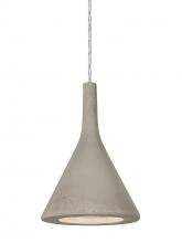  1JC-GALATN-LED-SN - Besa Gala Pendant, Tan, Satin Nickel Finish, 1x9W LED