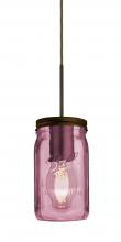  1JC-MILO4PL-EDIL-BR - Besa Pendant Milo 4 Bronze Purple 1x5W LED Filament