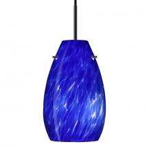 Besa Lighting 1JT-412686-LED-BK - Besa Pera 9 LED Pendant Blue Cloud Black 1x9W LED