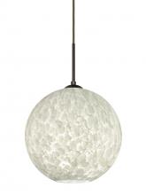  1JT-COCO1219-LED-BR - Besa Coco 12 Pendant, Carrera, Bronze Finish, 1x9W LED