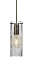  1JT-JUNI10CL-BR - Besa, Juni 10 Cord Pendant, Clear Bubble, Bronze, 1x60W Medium Base