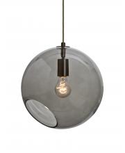  1JT-MAESTRO12SM-BR - Besa, Maestro 12 Cord Pendant, Smoke, Bronze Finish, 1x60W Medium base