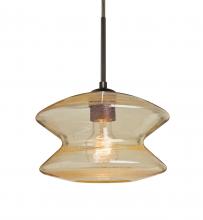  1JT-ZENGD-BR - Besa, Zen Cord Pendant, Gold Bubble, Bronze Finish, 1x60W Medium Base