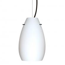 Besa Lighting 1KX-412607-LED-BK - Besa Pera 9 LED Pendant Opal Matte Black 1x9W LED