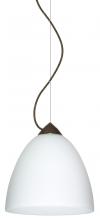  1KX-447007-BR - Besa Vila Cable Pendant Bronze Opal Matte 1x60W Medium Base