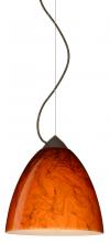  1KX-4470HB-BR - Besa Vila Cable Pendant Bronze Habanero 1x60W Medium Base